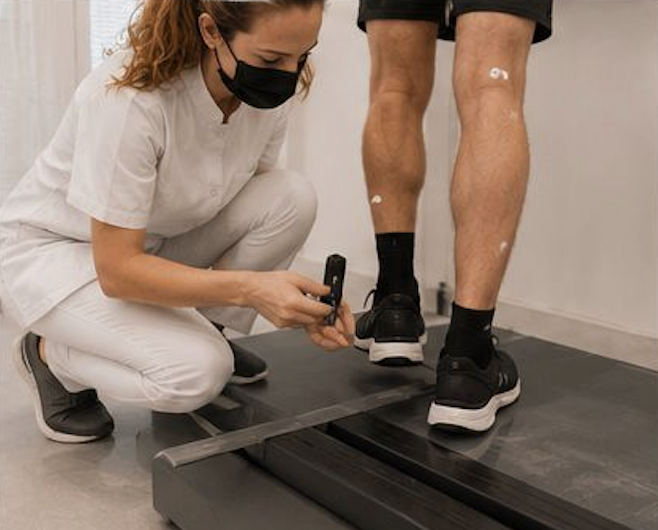 Capture vidéo de la course sur tapis